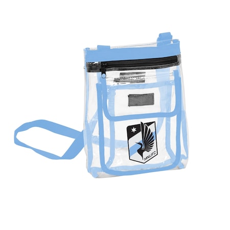 Logo Brands Minnesota United Gameday Clear Crossbody 924-66P-1